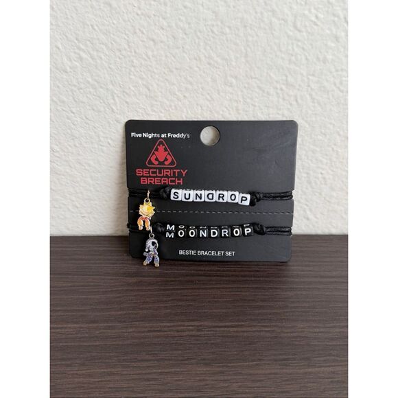 Bioworld Jewelry - Five Nights At Freddy's: Security Breach Sun & Moon Best Friend Cord Bracelet Se